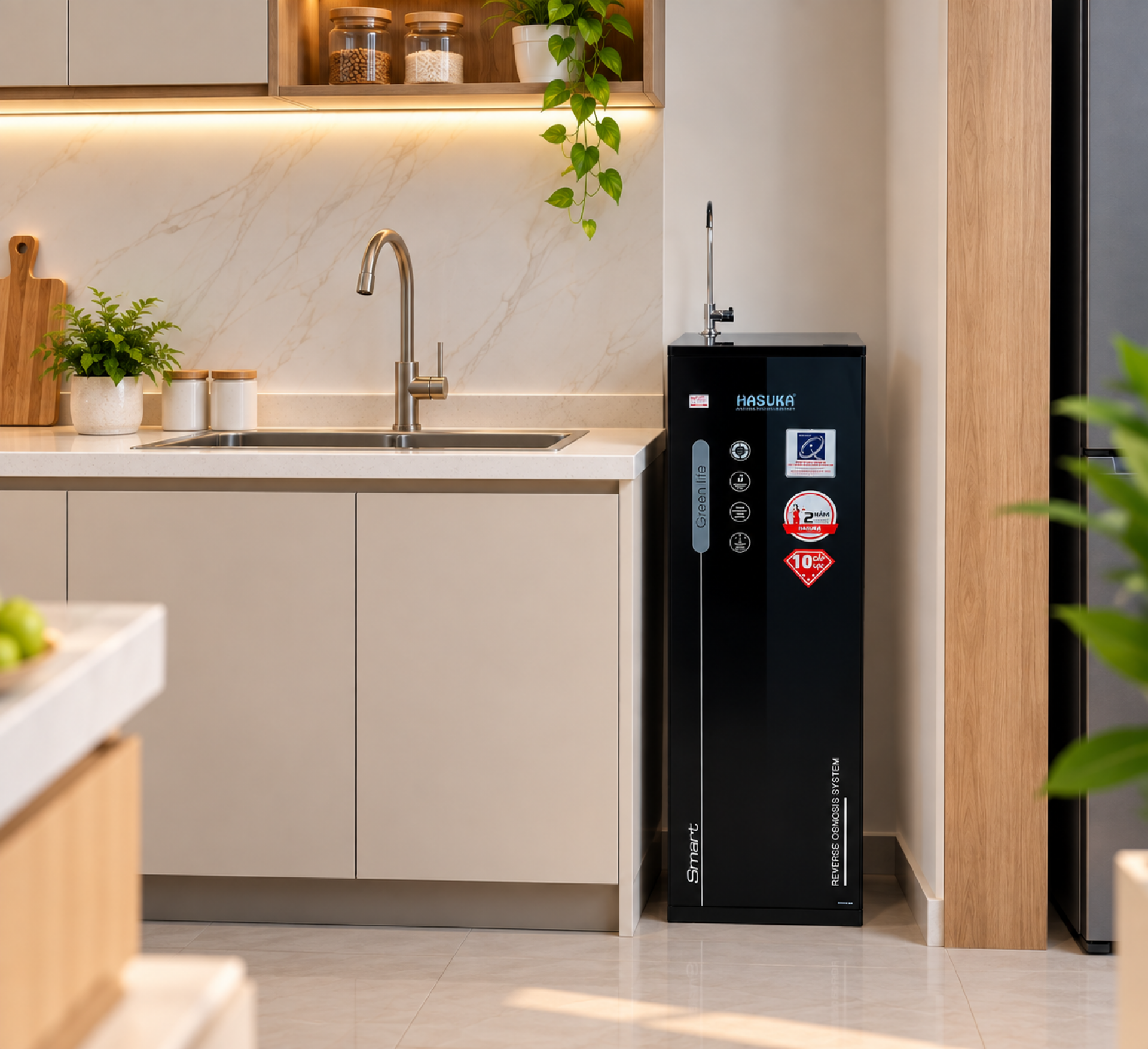 Máy lọc nước RO Hasuka HSK-110 tủ Smart Mini