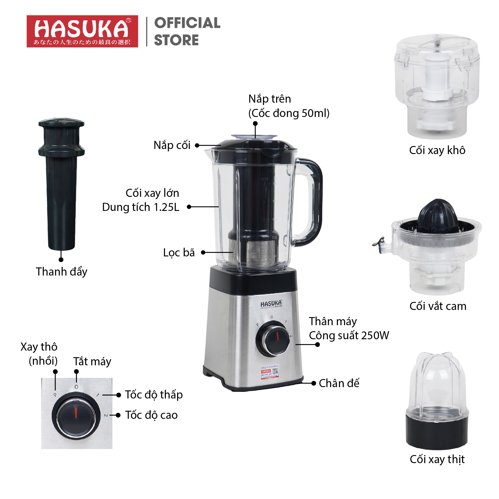 MÁY XAY SINH TỐ HASUKA HSK-766